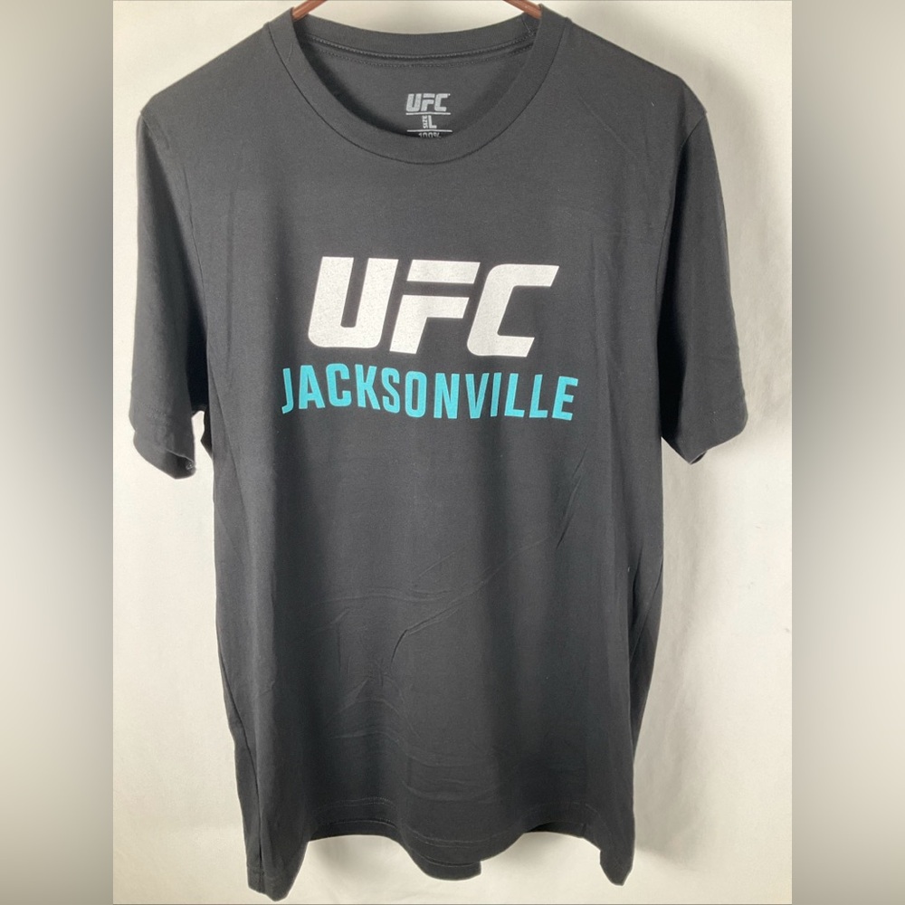 UFC Jacksonville Fight Night Emmett Ve Topuria 2023 Men’s Black T Shirt Large